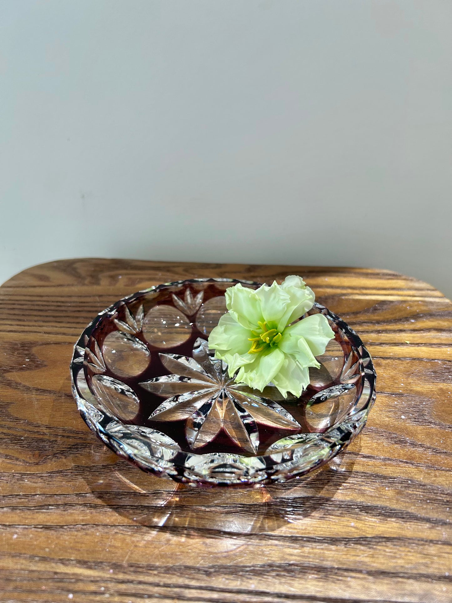 Nachtmann Purple Cut Crystal Plate– Elegant Simplicity with Lasting Weight