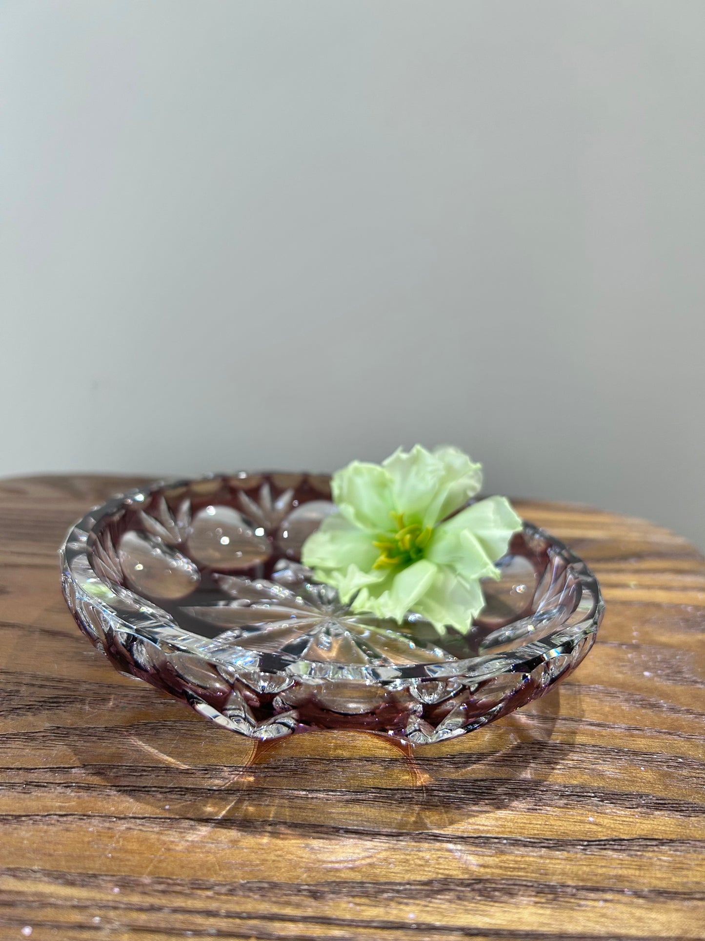 Nachtmann Purple Cut Crystal Plate– Elegant Simplicity with Lasting Weight