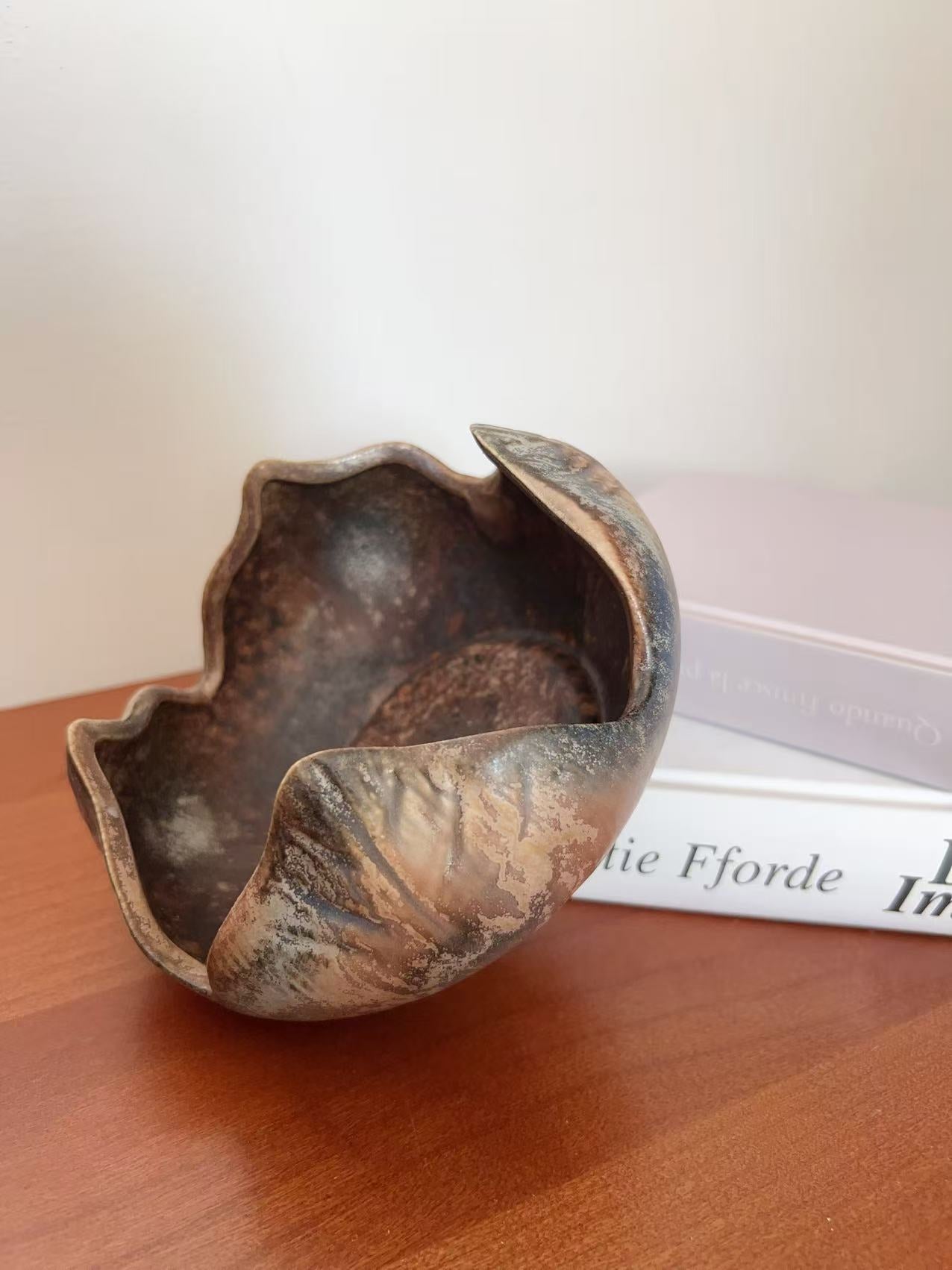 Dumler & Breiden Sculptural Ceramic Bowl – West Germany, 1960s–70s