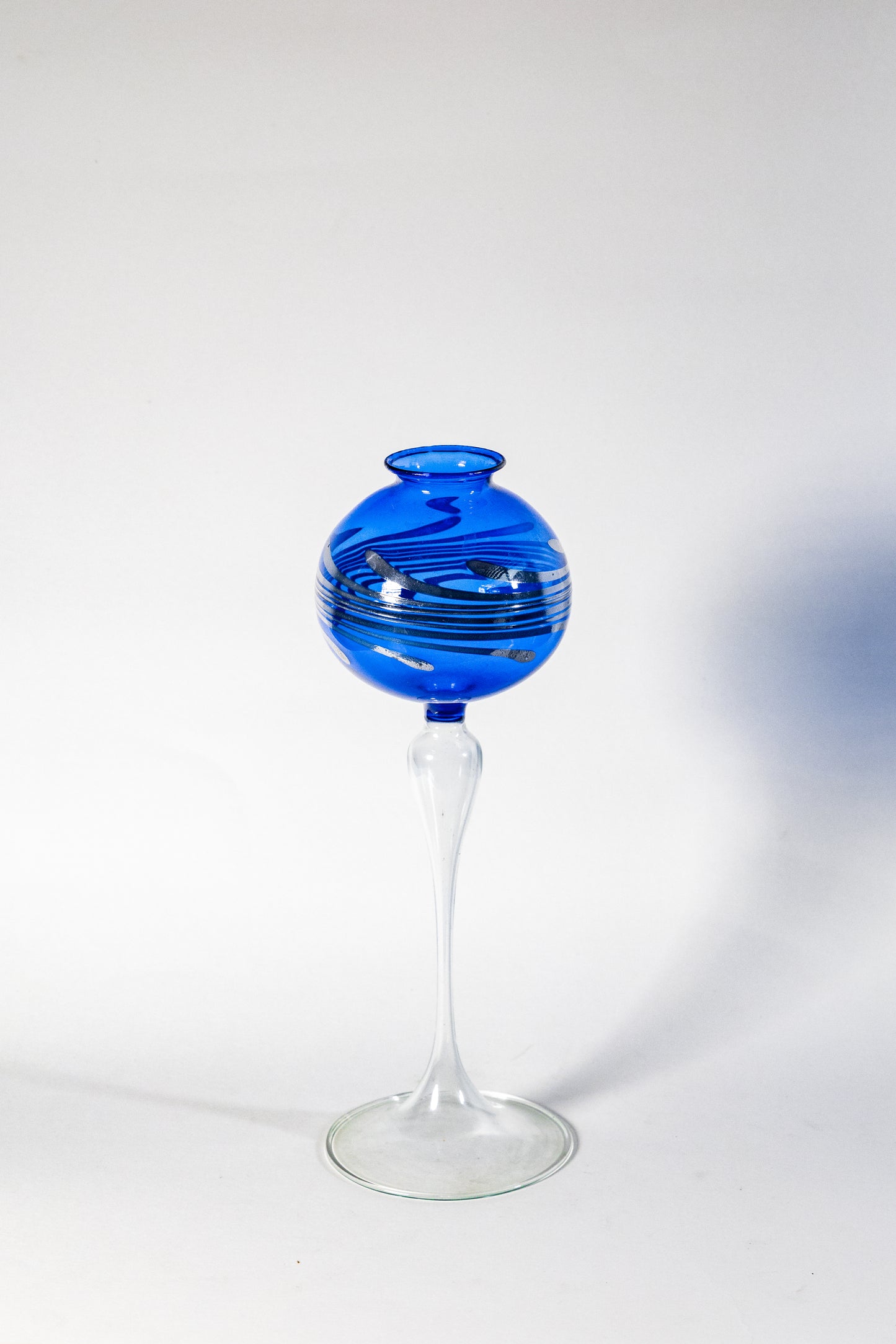 Candle Holder — Suspended Elegance in Smoked Glass