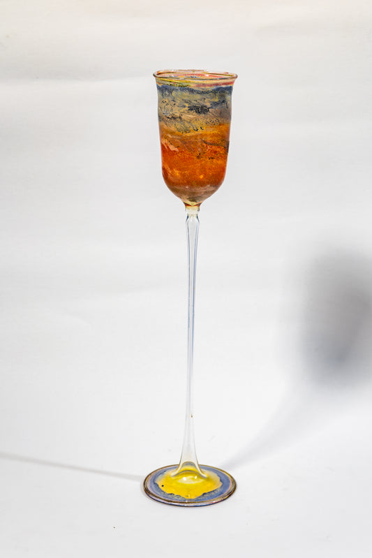 Solar Dusk – Murano Art Glass Goblet Sculpture