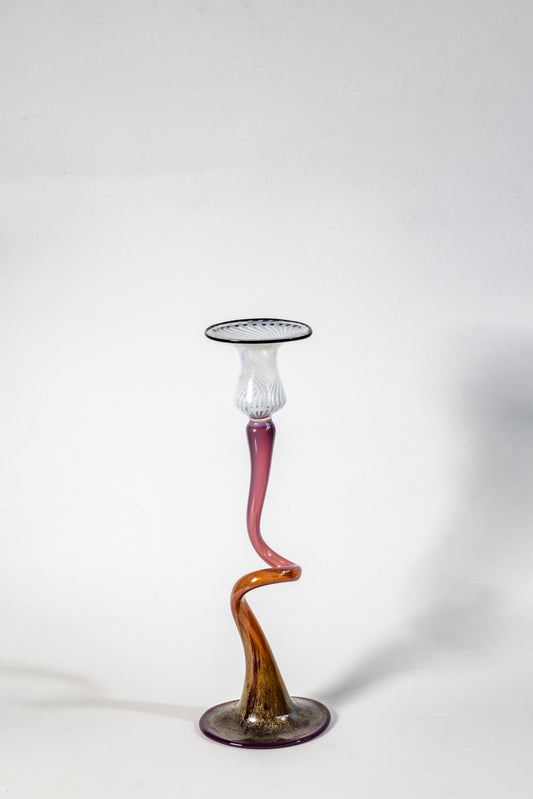 Murano Art Glass Candlestick