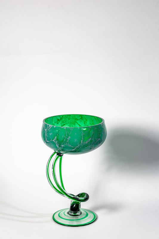 Verdant Flow Candle Chalice — Nature in Motion