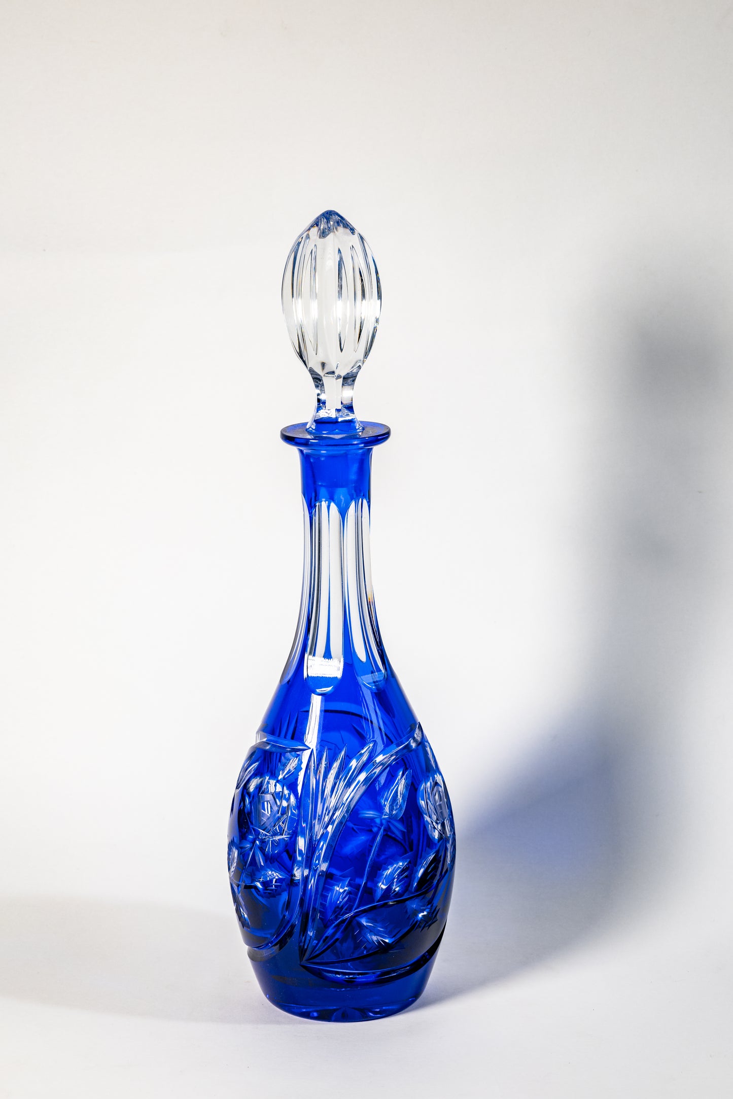 Dresden Crystal Decanter & Liqueur Glass Set — Refined German Craftsmanship