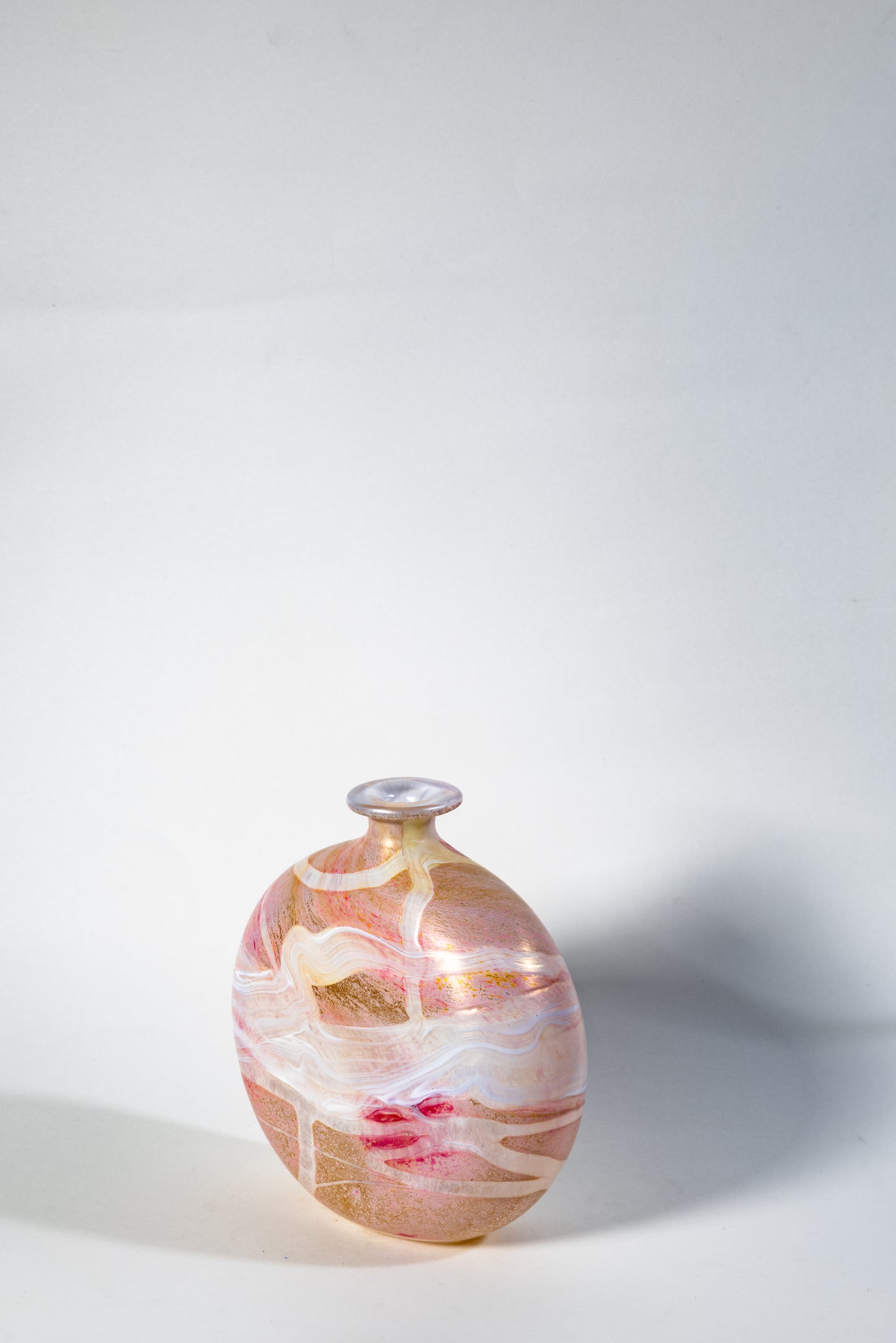 Gozo Glass “Coral” Series Vase – Handcrafted in Malta
