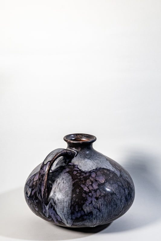 Ruscha Art Pottery – “Vulcano” Glazed Handle Vase (Model 313)