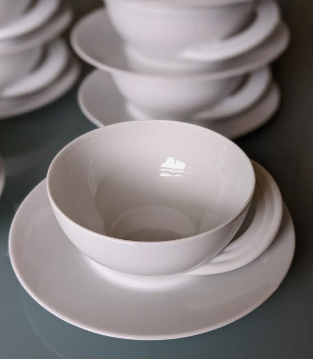 Rosenthal Line Studio – “Cupola Bianca” Teacup & Saucer by Mario Bellini