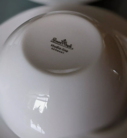 Rosenthal Line Studio – “Cupola Bianca” Teacup & Saucer by Mario Bellini