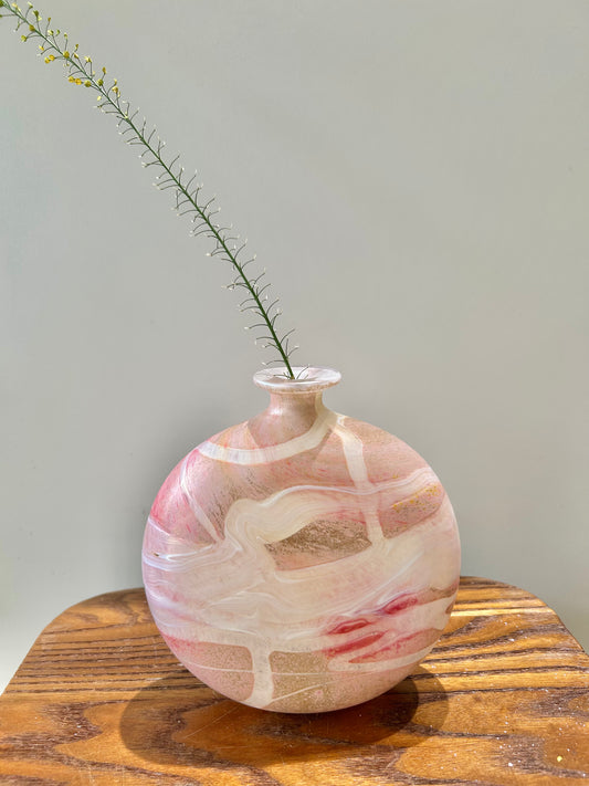 Gozo Glass “Coral” Series Vase – Handcrafted in Malta