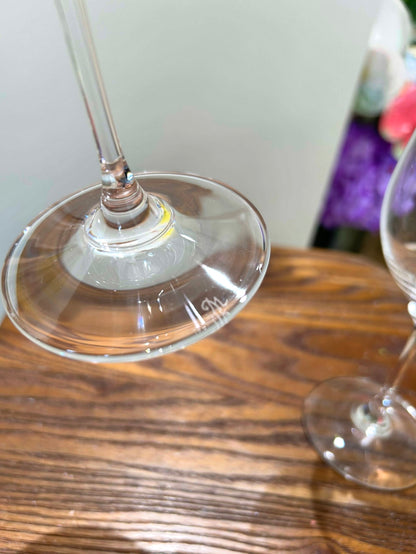 Meissen Translucent Cut Crystal Wine Goblet – Rose Motif Elegance