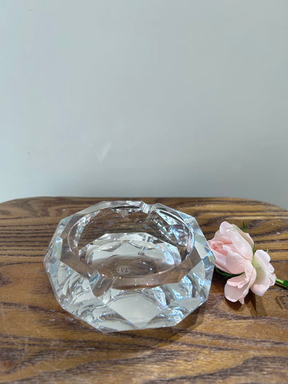 French Baccarat Hand-Cut Crystal Ashtray