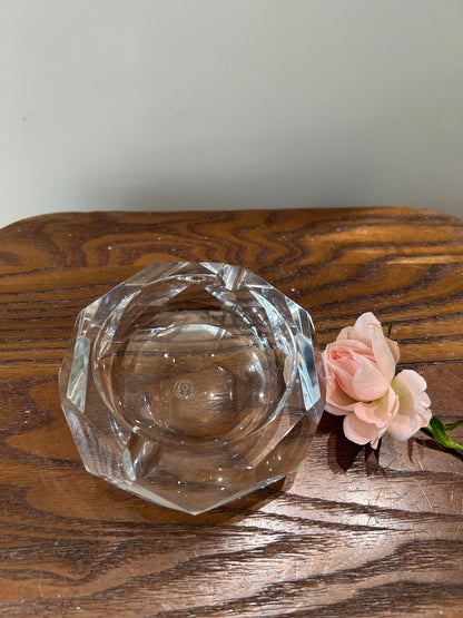 French Baccarat Hand-Cut Crystal Ashtray