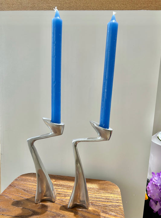 Matthew Hilton “Swan” Candle Holder – Sculptural Elegance in Solid Metal, Modern British design with organic fluidity