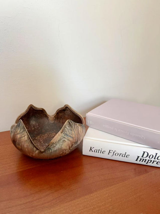 Dumler & Breiden Sculptural Ceramic Bowl – West Germany, 1960s–70s