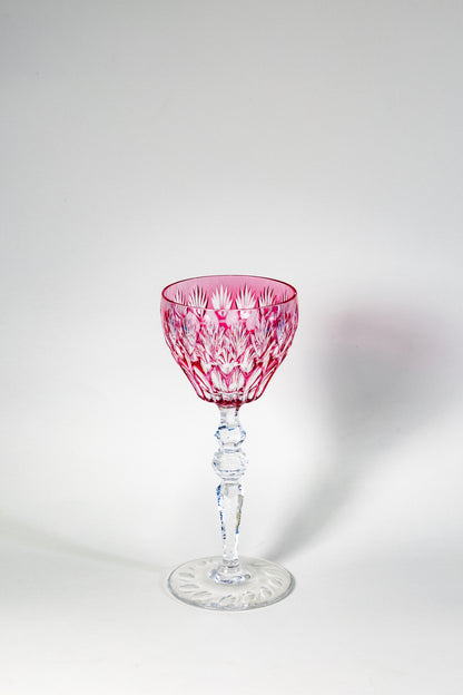 Peil & Putzler Colored Cut Crystal Wine Glass – Full-Cut Brilliance with Timeless Weight