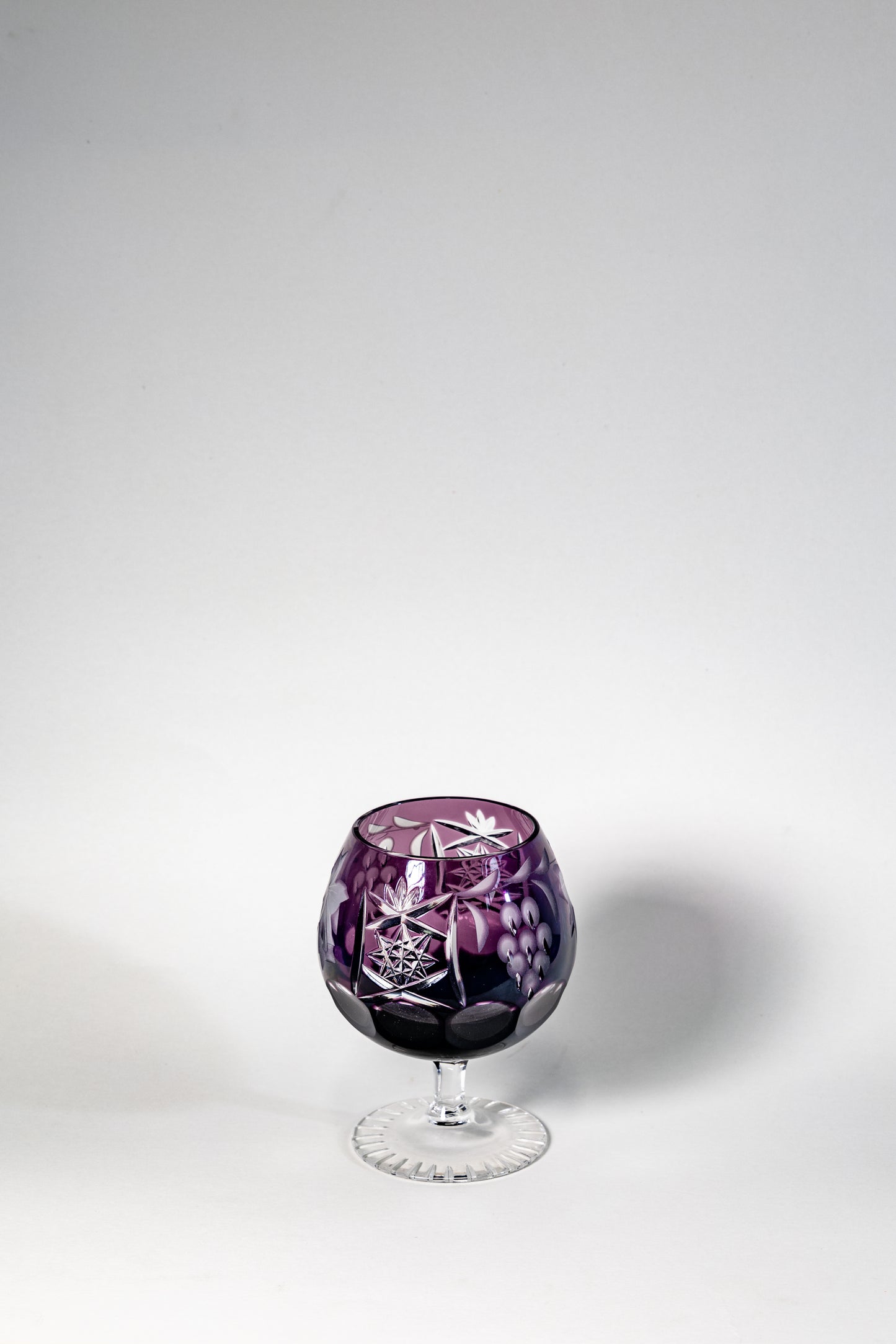 Amethyst Cut Crystal Cognac Glass – Nachtmann, Germany