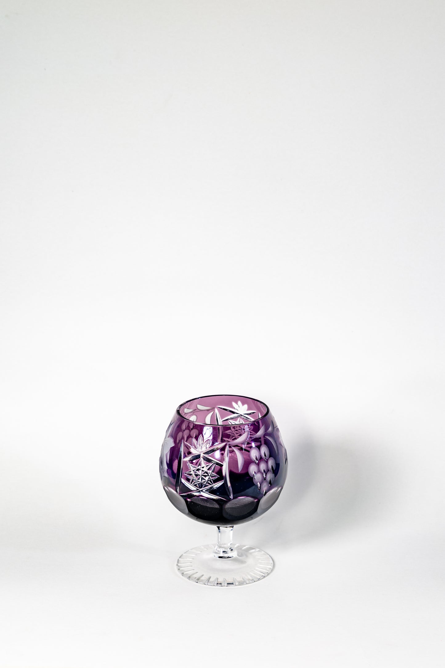 Amethyst Cut Crystal Cognac Glass – Nachtmann, Germany