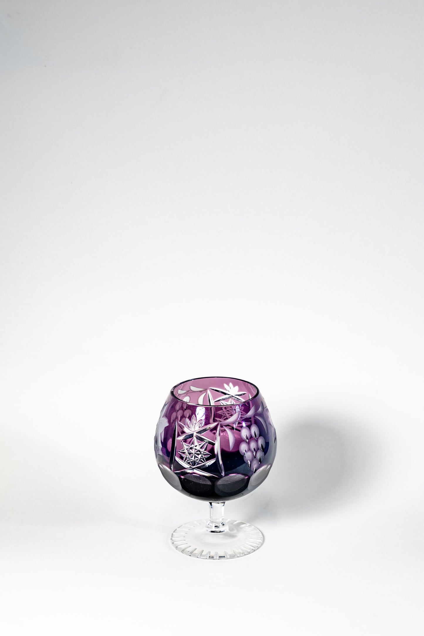 Amethyst Cut Crystal Cognac Glass – Nachtmann, Germany