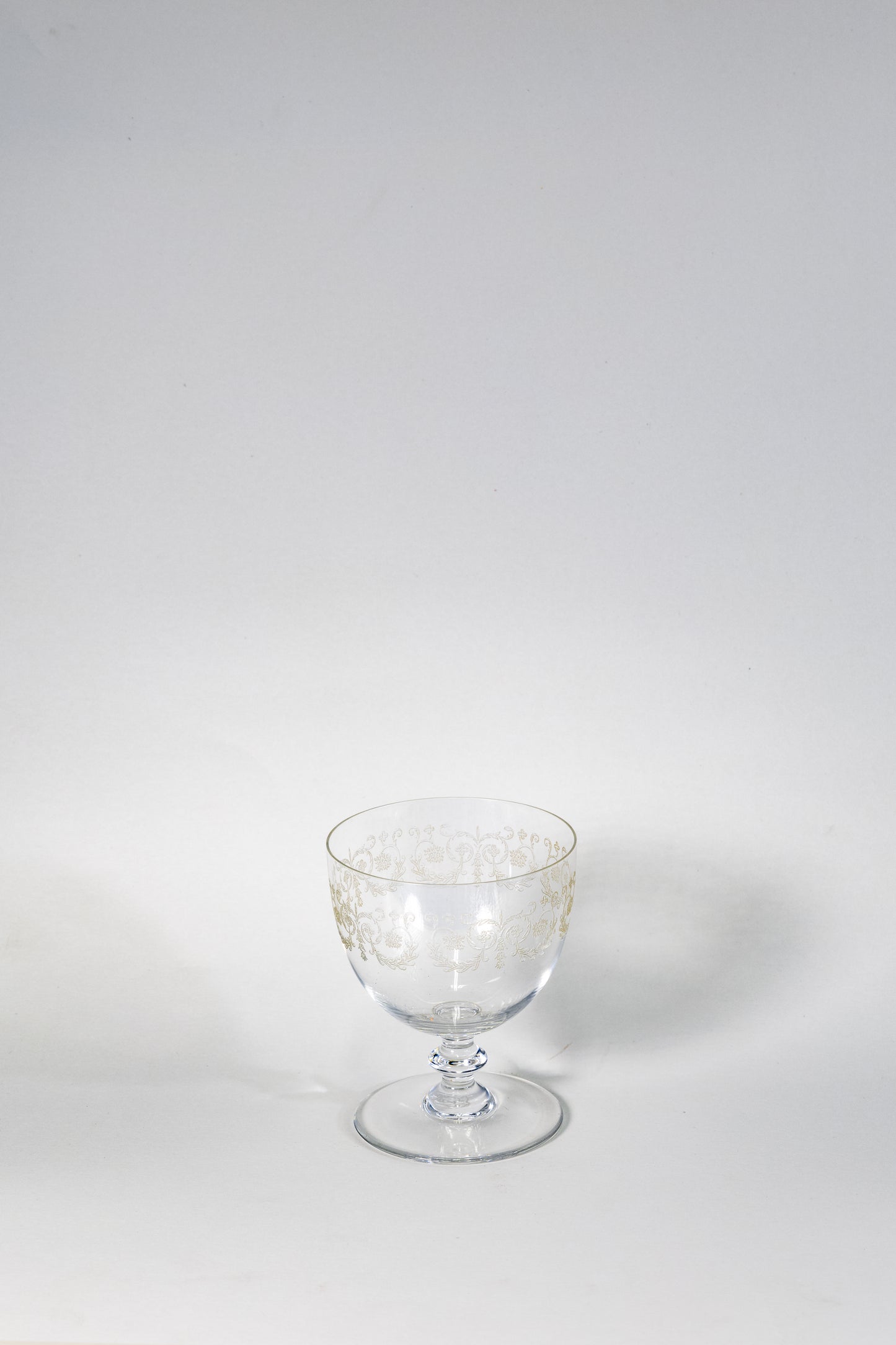 Set of 2 Vintage signed Baccarat Crystal Martini Glasses – Art Deco Elegance from 1930s France