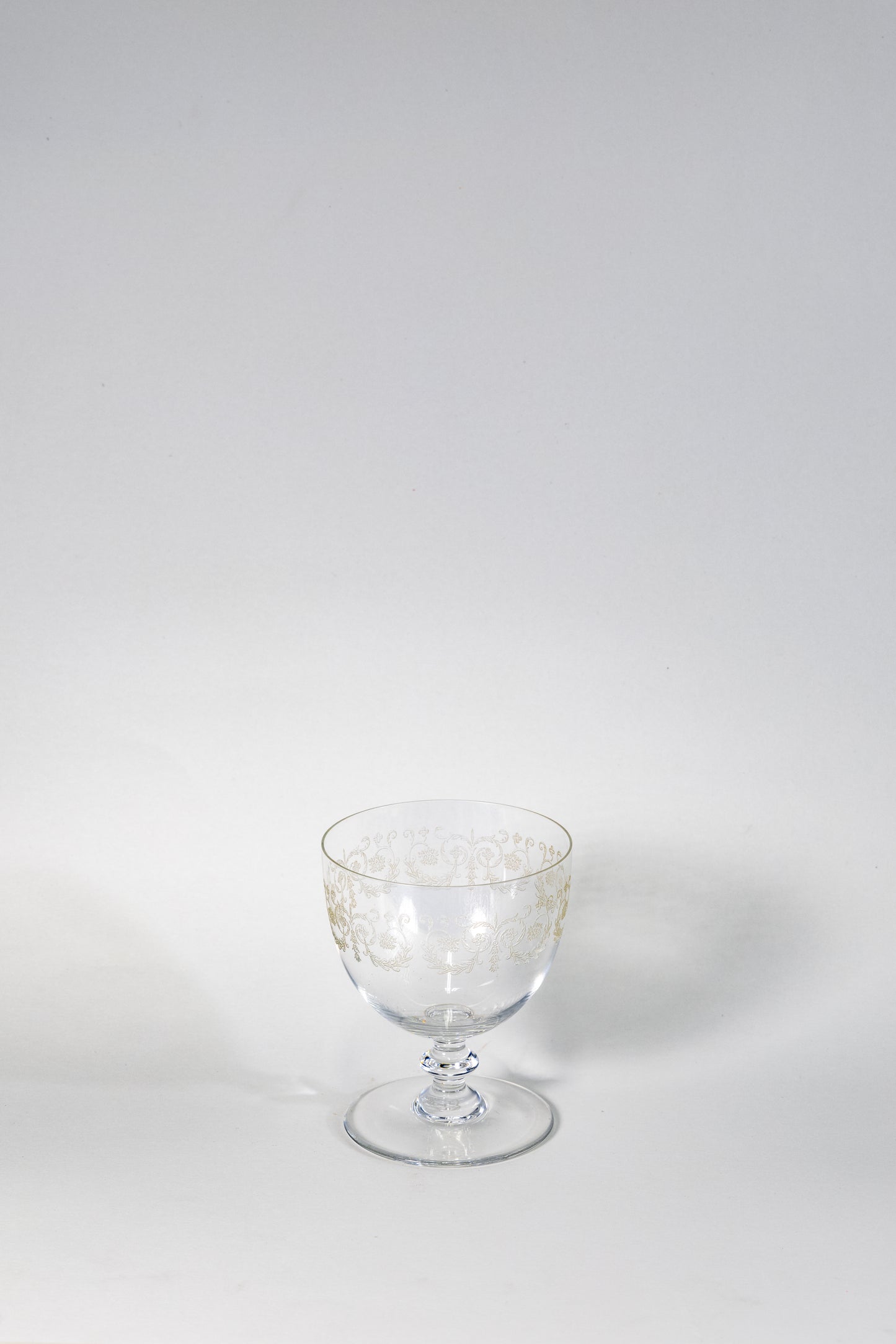 Set of 2 Vintage signed Baccarat Crystal Martini Glasses – Art Deco Elegance from 1930s France