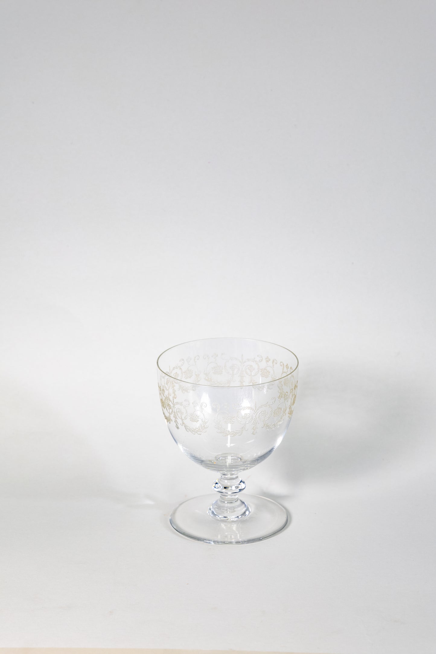 Set of 2 Vintage signed Baccarat Crystal Martini Glasses – Art Deco Elegance from 1930s France