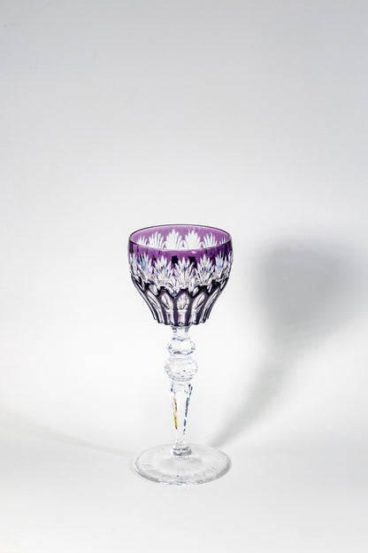 Peil & Putzler Colored Cut Crystal Wine Glass – Full-Cut Brilliance with Timeless Weight