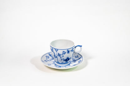 Royal Copenhagen Full Lace Hand-Painted Coffee Cup – Danish Porcelain Elegance