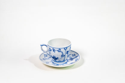 Royal Copenhagen Full Lace Hand-Painted Coffee Cup – Danish Porcelain Elegance