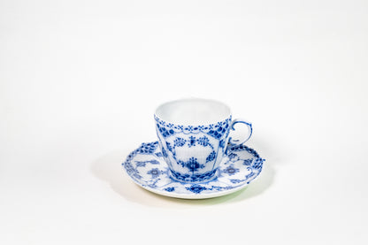 Royal Copenhagen Full Lace Hand-Painted Coffee Cup – Danish Porcelain Elegance