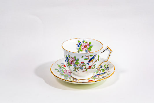 Aynsley Pembroke Coffee Cup &amp; Saucer — Timeless English Elegance