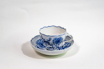 Meissen “Blue Onion” (Zwiebelmuster) Cup and Saucer