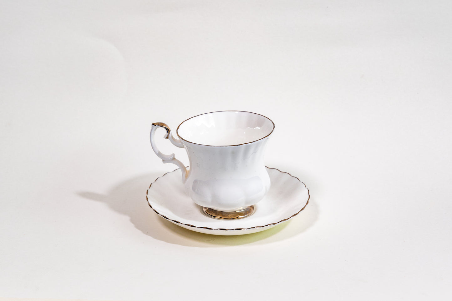 “Classic Elegance” Fine Bone China Teacup and Saucer by Royal Albert