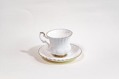 “Classic Elegance” Fine Bone China Teacup and Saucer by Royal Albert