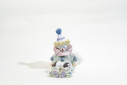 Spanish Lladro Porcelain Figurine – Seated Pierrot Clown