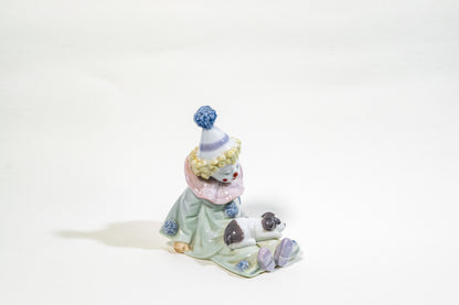 Spanish Lladro Porcelain Figurine – Seated Pierrot Clown
