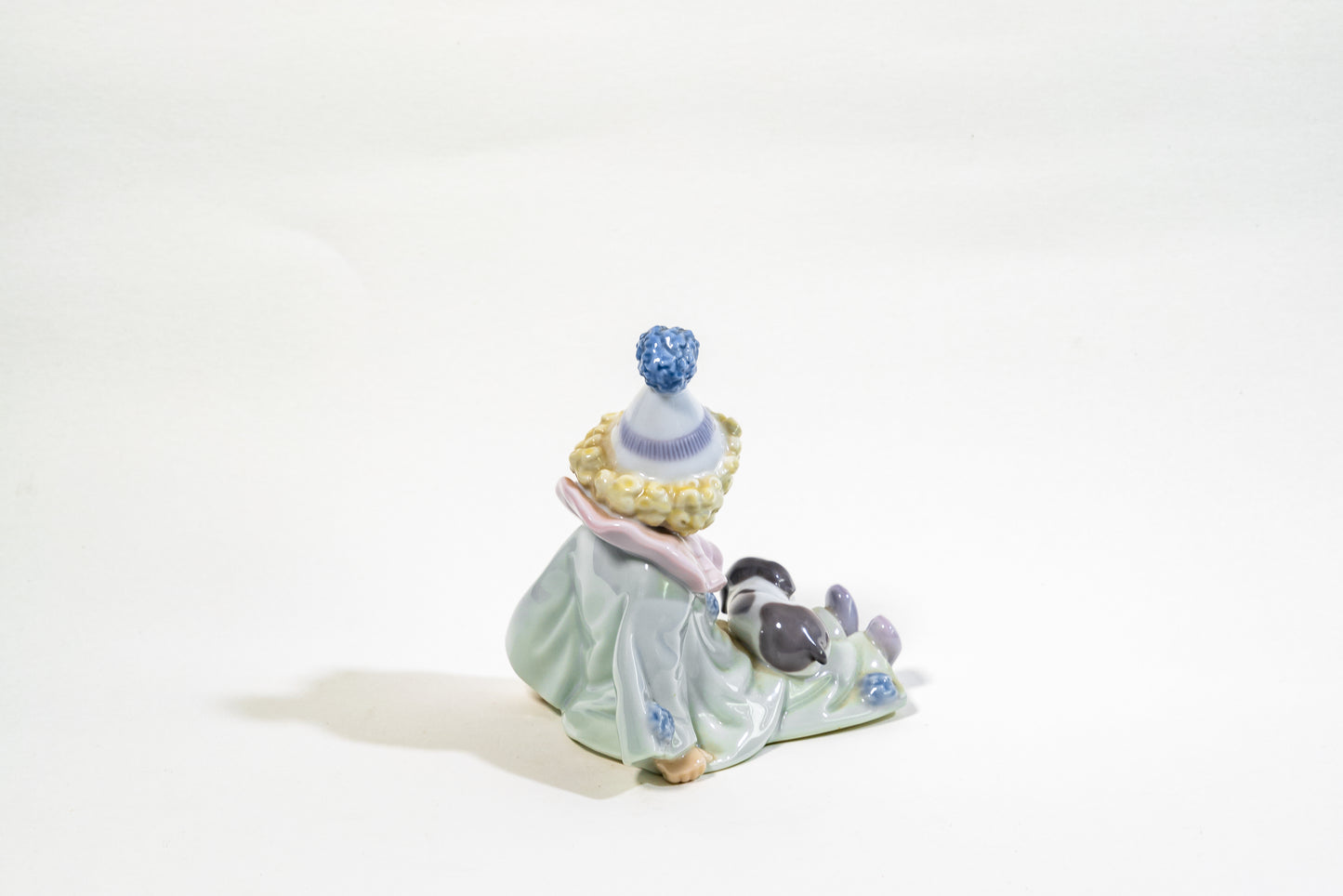 Spanish Lladro Porcelain Figurine – Seated Pierrot Clown