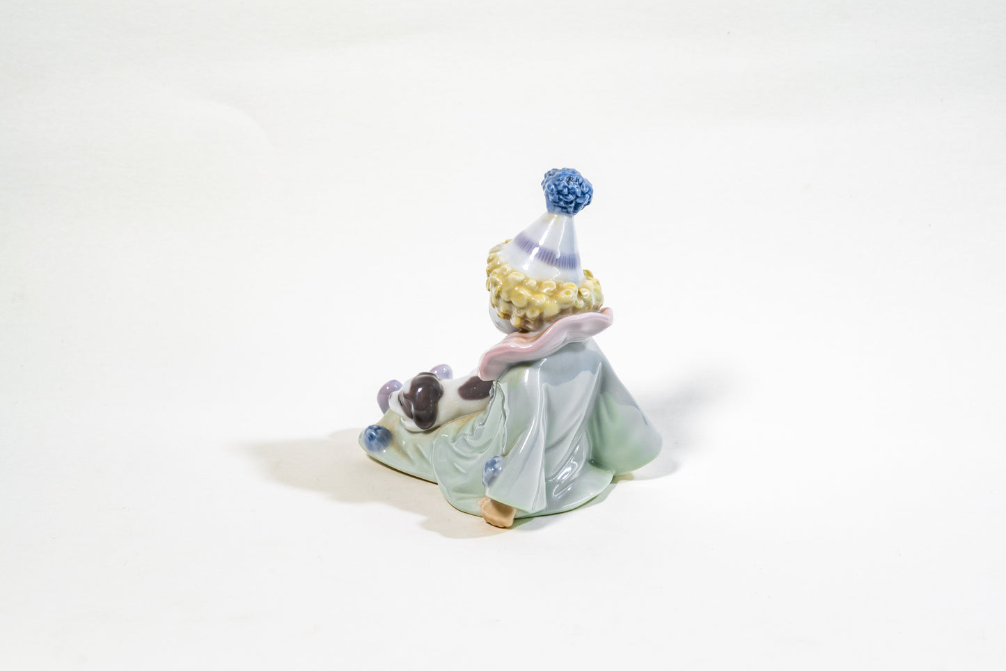 Spanish Lladro Porcelain Figurine – Seated Pierrot Clown