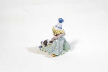 Spanish Lladro Porcelain Figurine – Seated Pierrot Clown