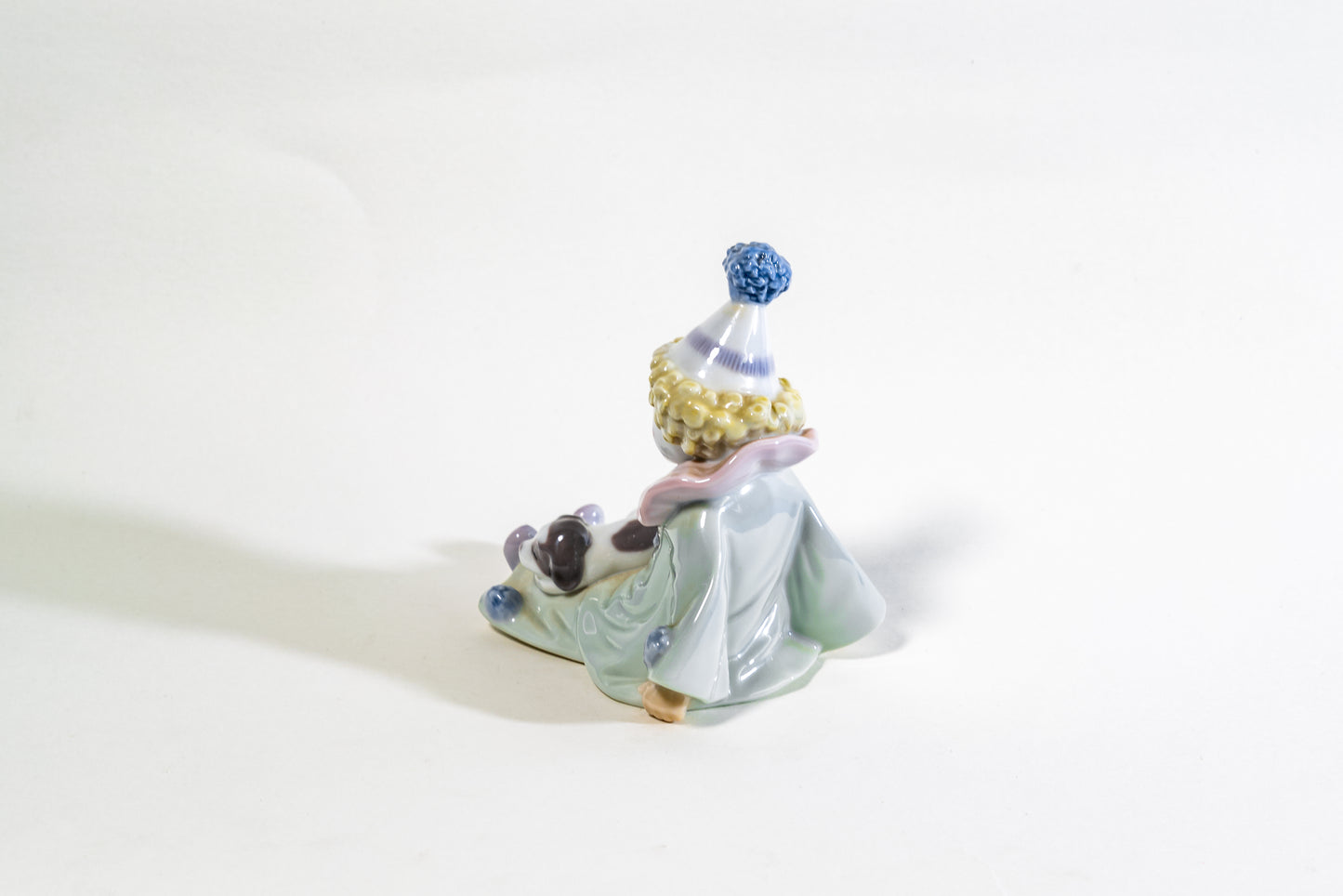 Spanish Lladro Porcelain Figurine – Seated Pierrot Clown