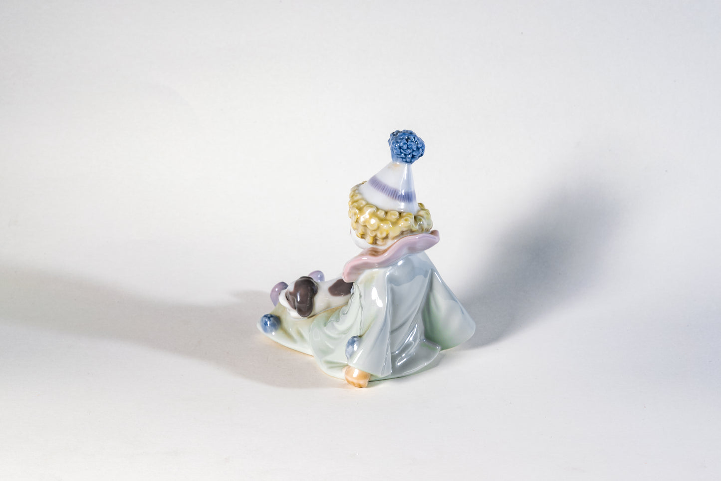 Spanish Lladro Porcelain Figurine – Seated Pierrot Clown
