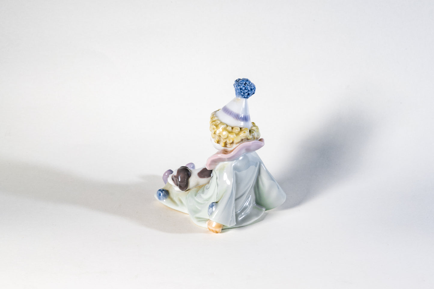Spanish Lladro Porcelain Figurine – Seated Pierrot Clown