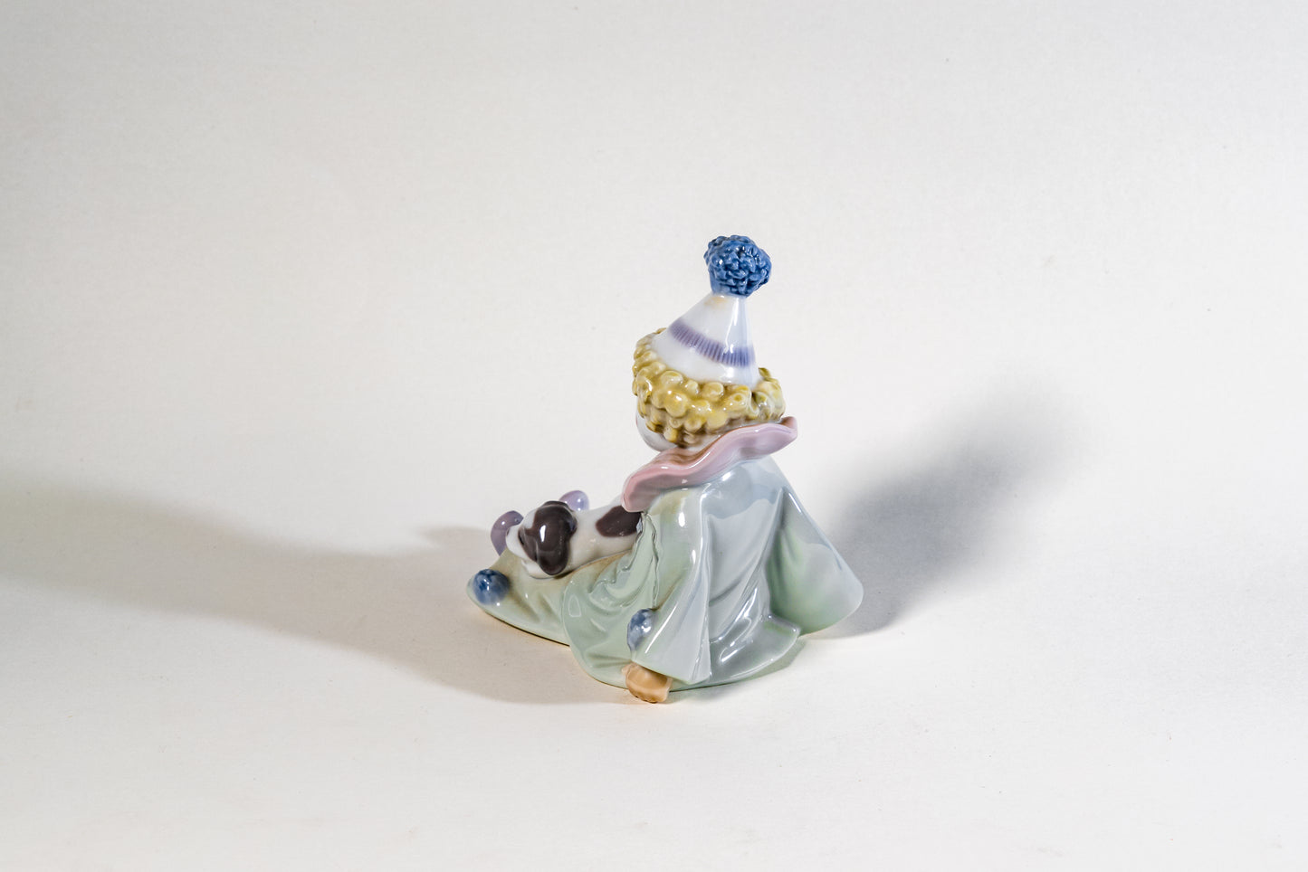 Spanish Lladro Porcelain Figurine – Seated Pierrot Clown