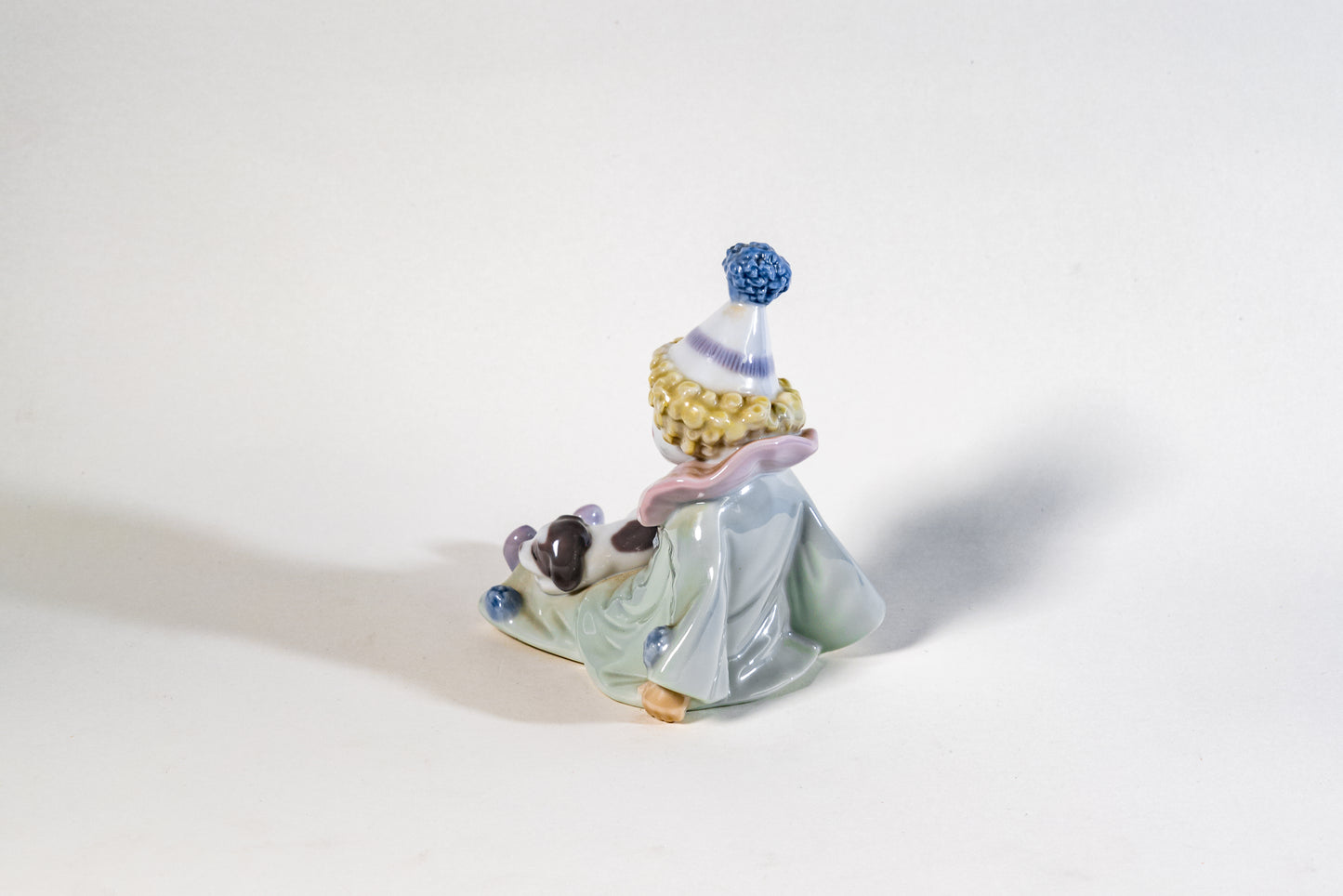 Spanish Lladro Porcelain Figurine – Seated Pierrot Clown