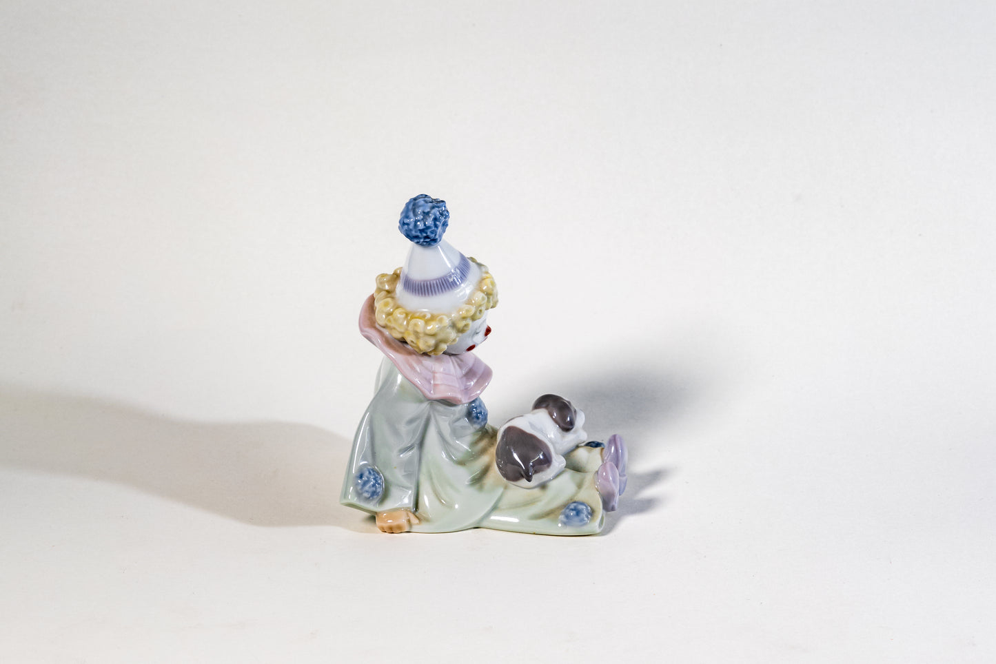 Spanish Lladro Porcelain Figurine – Seated Pierrot Clown