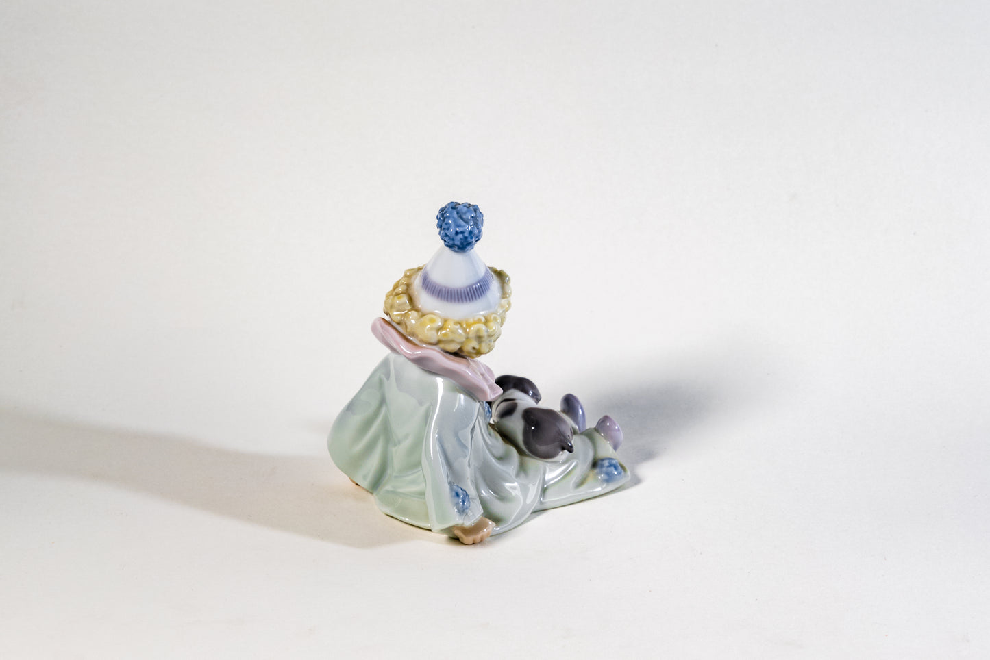Spanish Lladro Porcelain Figurine – Seated Pierrot Clown