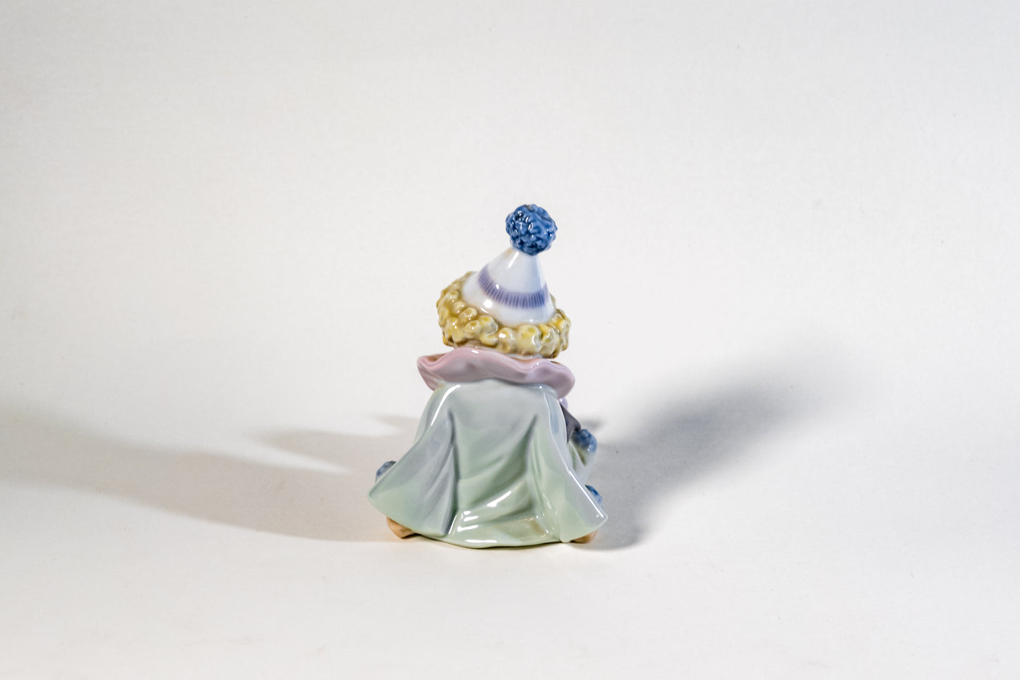 Spanish Lladro Porcelain Figurine – Seated Pierrot Clown