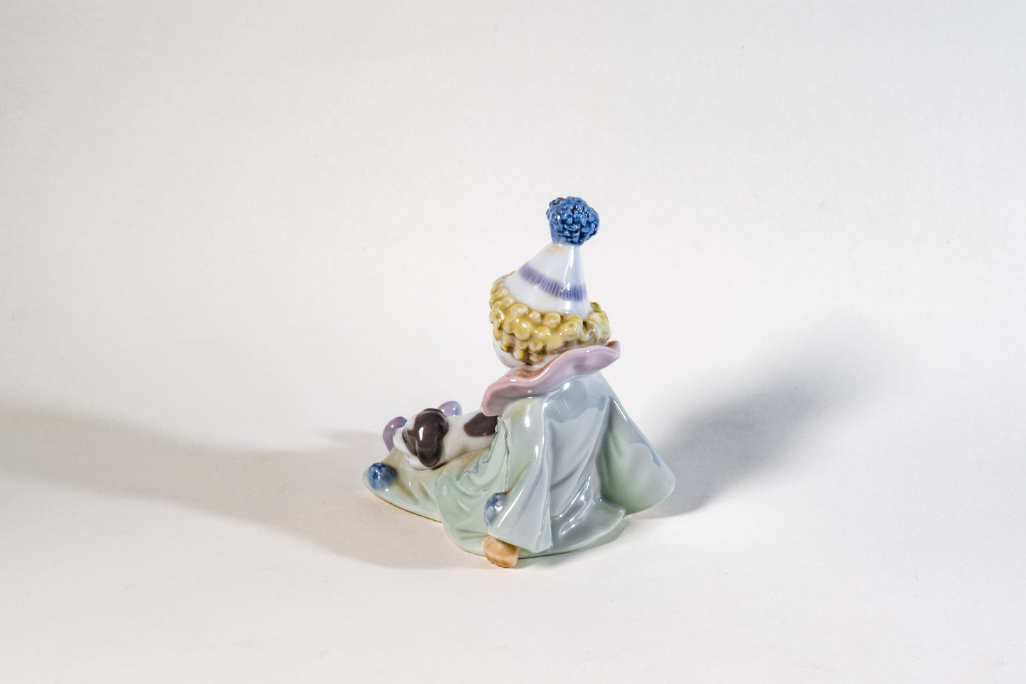 Spanish Lladro Porcelain Figurine – Seated Pierrot Clown