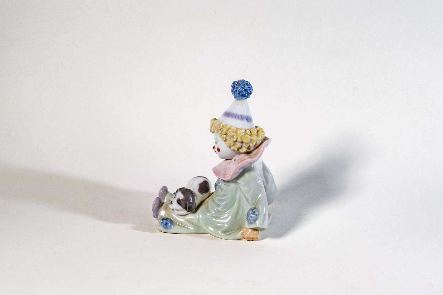 Spanish Lladro Porcelain Figurine – Seated Pierrot Clown