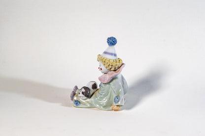 Spanish Lladro Porcelain Figurine – Seated Pierrot Clown