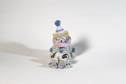 Spanish Lladro Porcelain Figurine – Seated Pierrot Clown